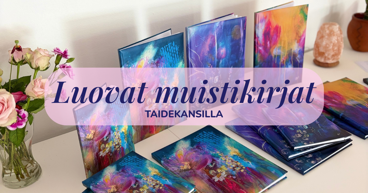 Luovat muistikirjat taidekansilla