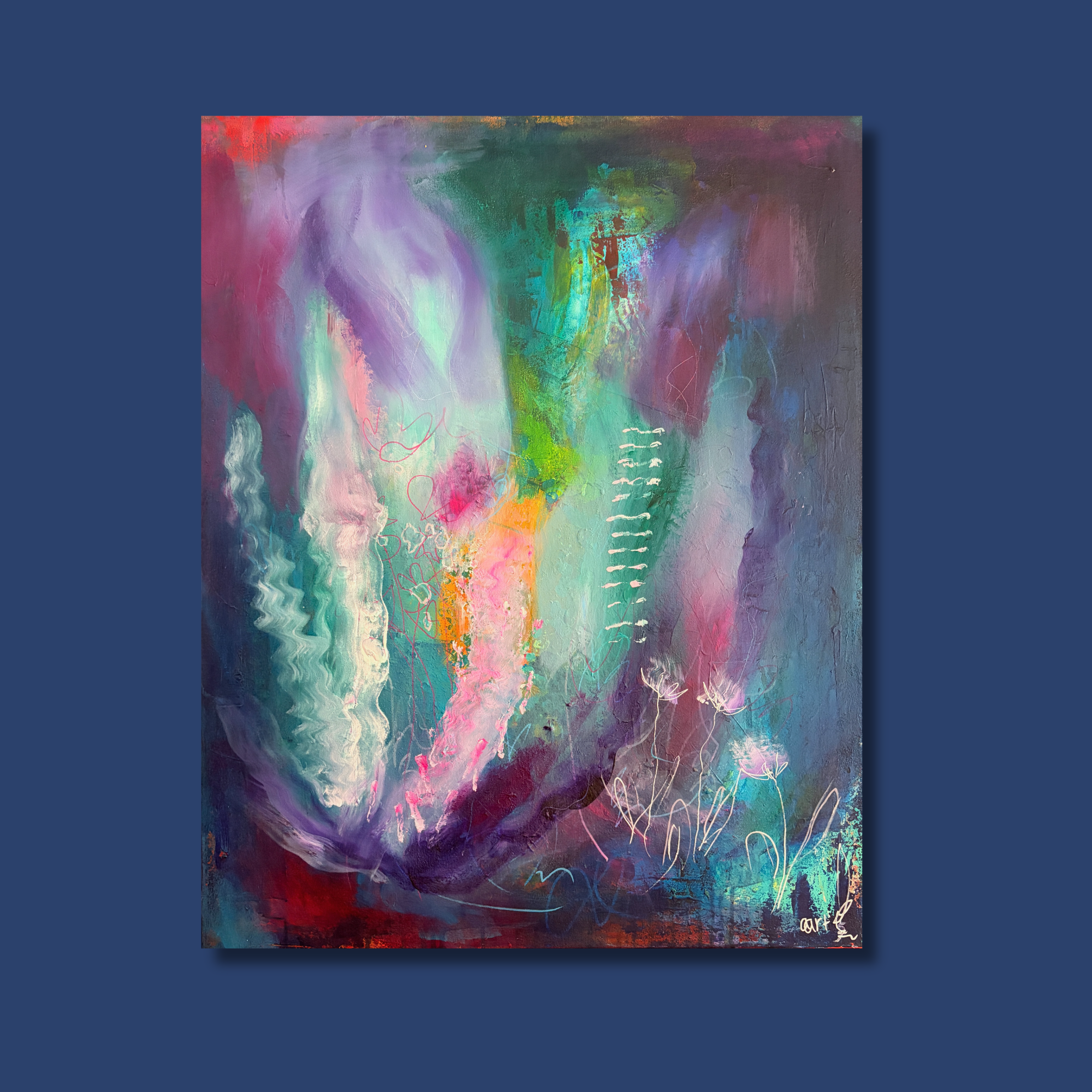 Teos 4 - Abstrakti maalaus | 670,00 €