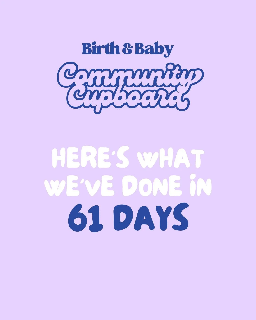 Sometimes you only realise what you&rsquo;ve done when you have to shamelessly plug it while begging for donations&hellip; and frankly it feels bloody great 💪

I am so proud of what Community Cupboards has achieved in just 61 days. 

WE have done th