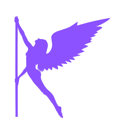 Special shows icon of a perth stripper angel with wings on a pole.