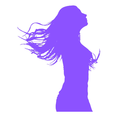 Topless waitress silhouette.