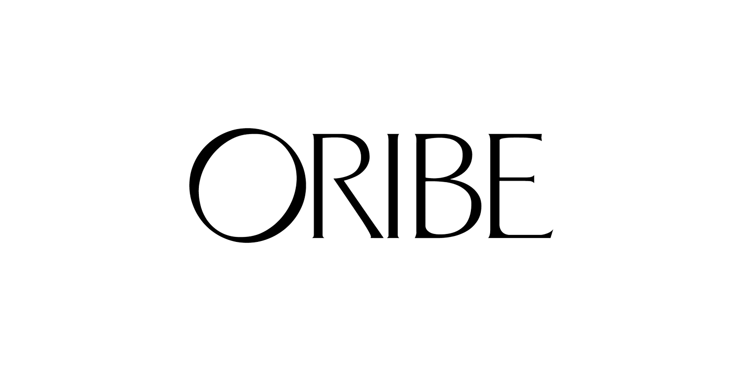 Logo with the word 'ORIBE' in a sleek, modern font.