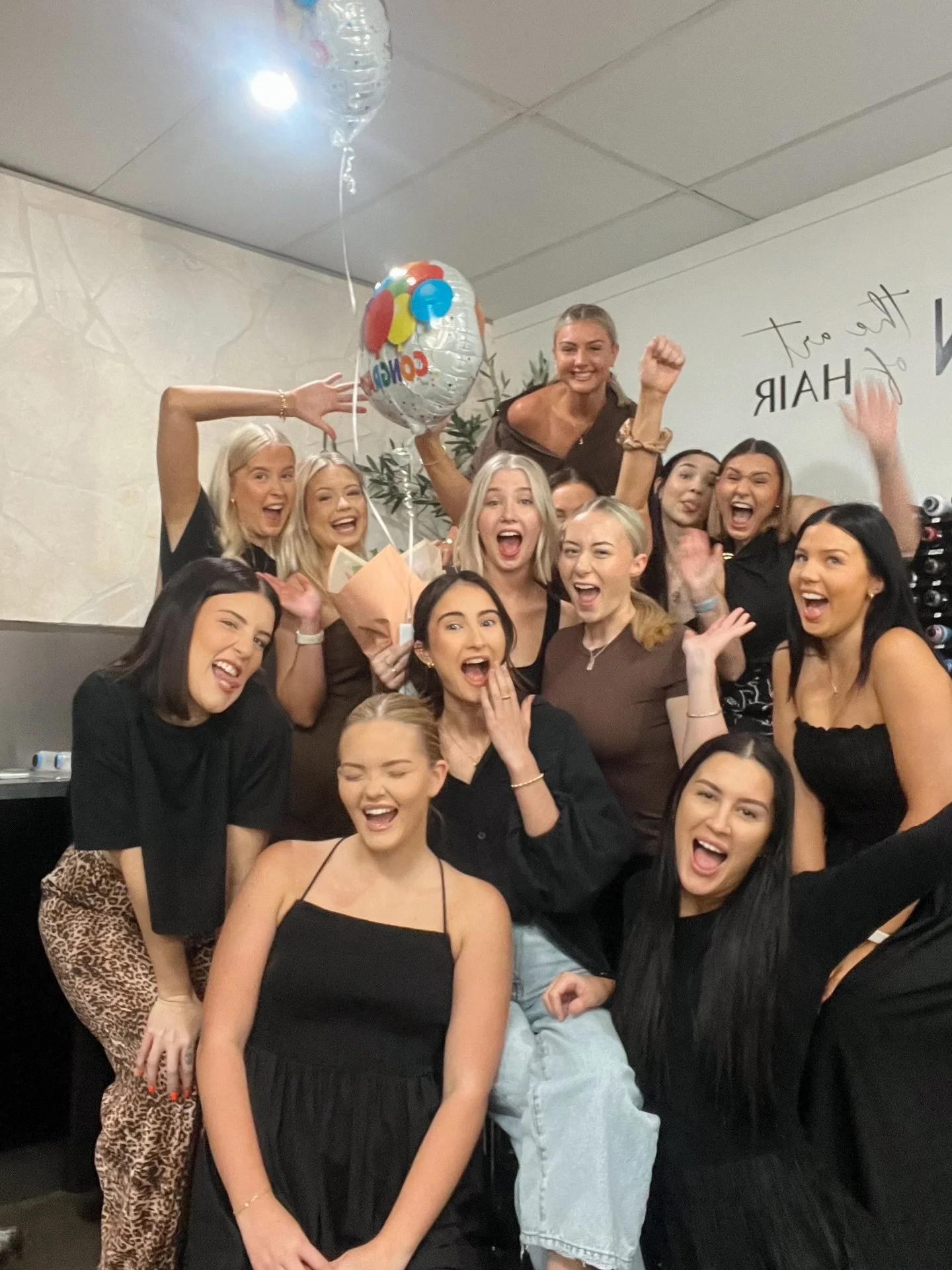 There are moments as a salon owner that just hit you in the chest &amp; and today was one of them. 🤍

This morning in our team huddle, we surprised Lilli by signing her off a month early from completing her apprenticeship! She had no idea&hellip; an