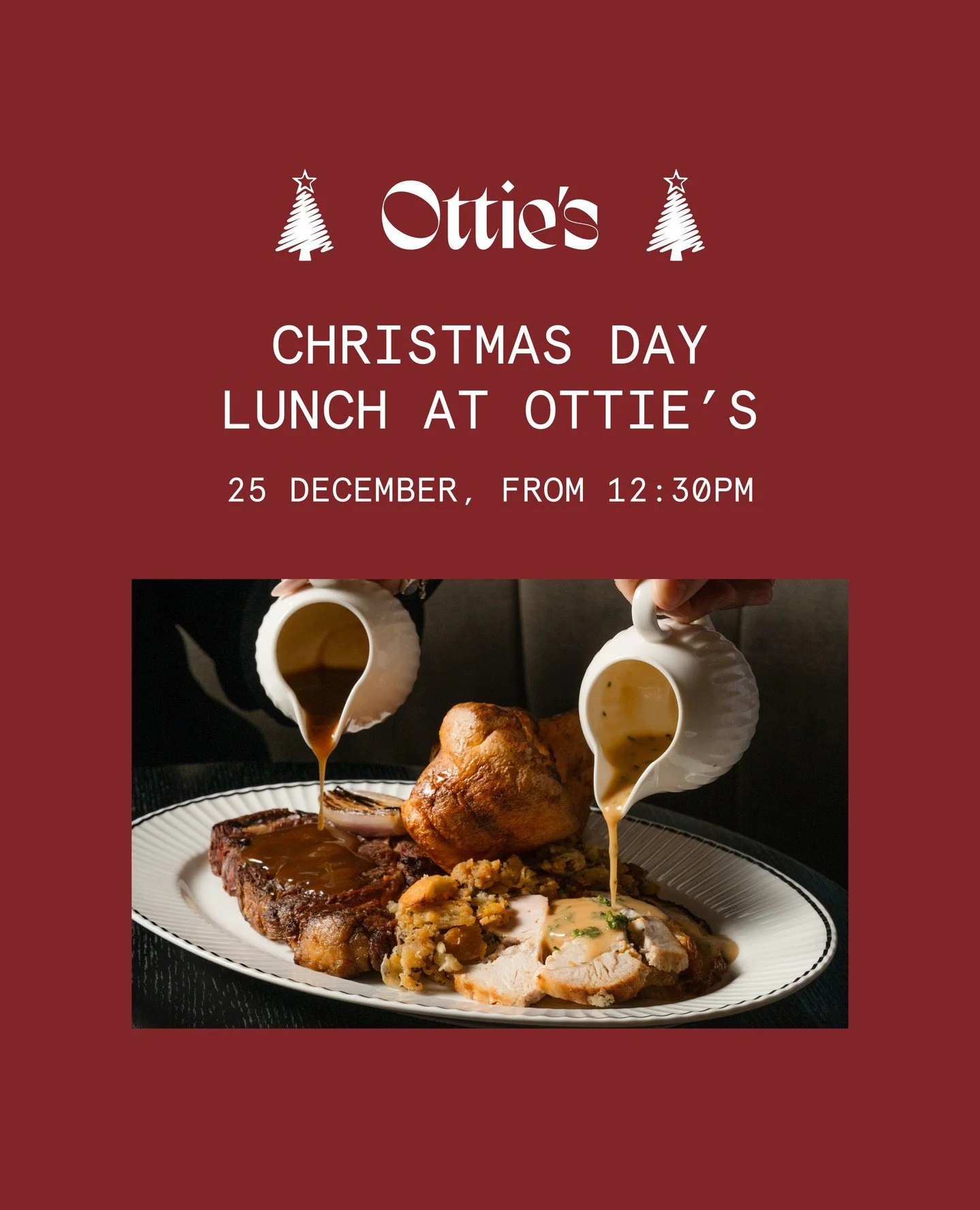 Celebrate Christmas with friends and family over a long lunch at Ottie’s. Our chefs have prepared a special menu featuring fresh seafood, traditional roasts, and festive desserts to make the day one to remember. 🎄
Date: 25 December, from 1