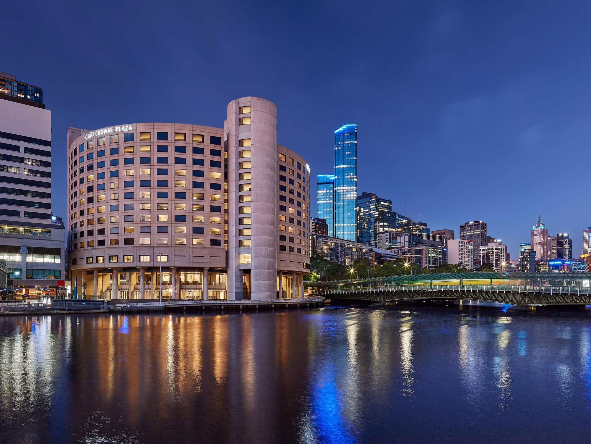 Crowne Plaza Melbourne on the Yarra River, where Ottie's hosts functions with on-site accommodation
