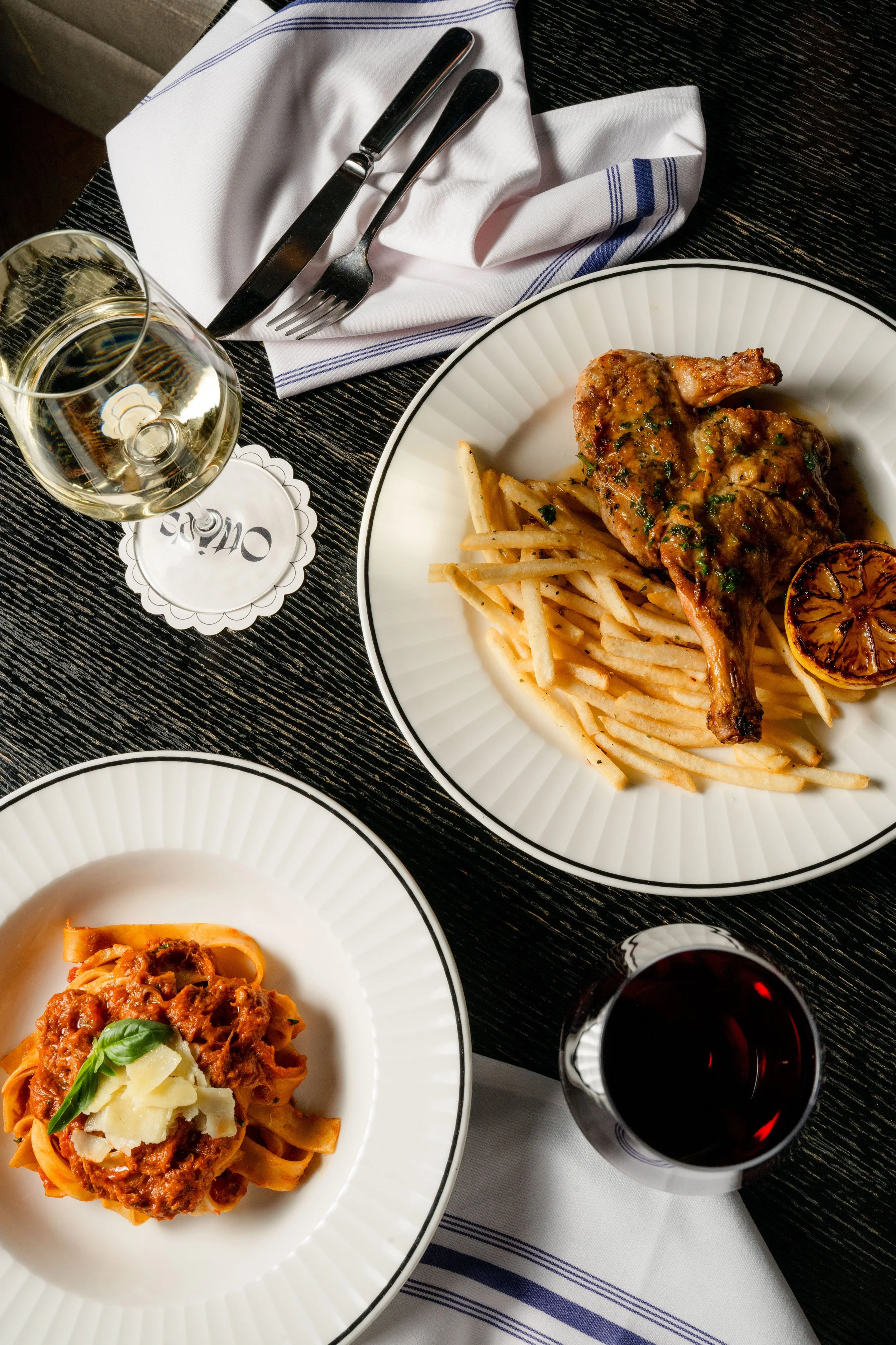 Signature dish at Ottie's, an Australian bistro in Melbourne CBD