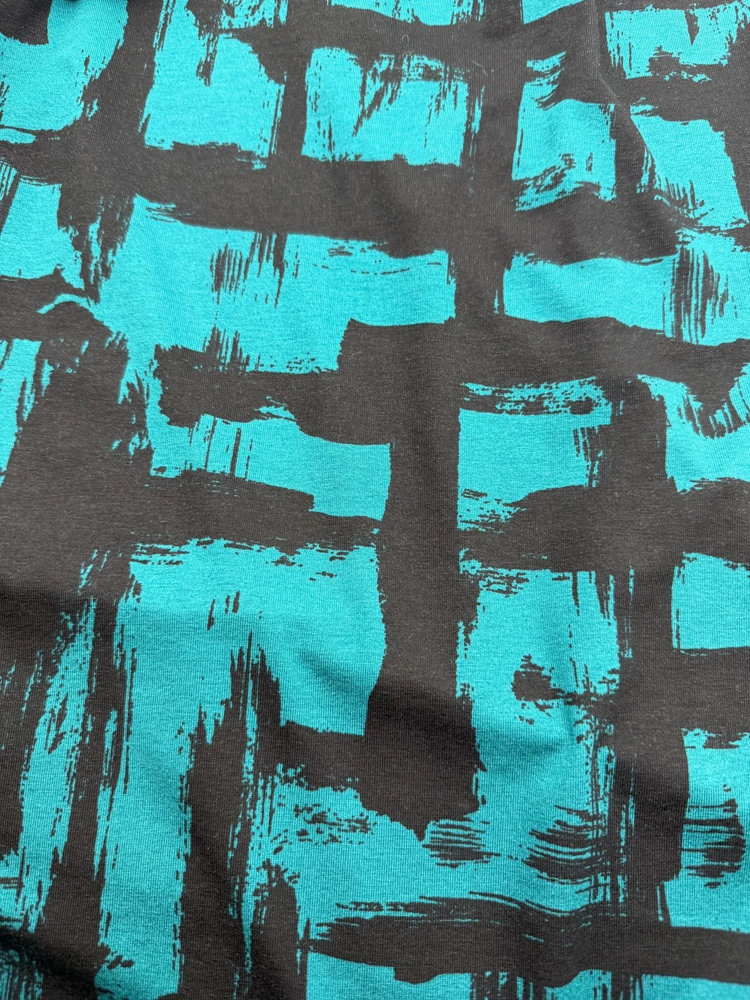 Teal Voltage — Viscose Jersey