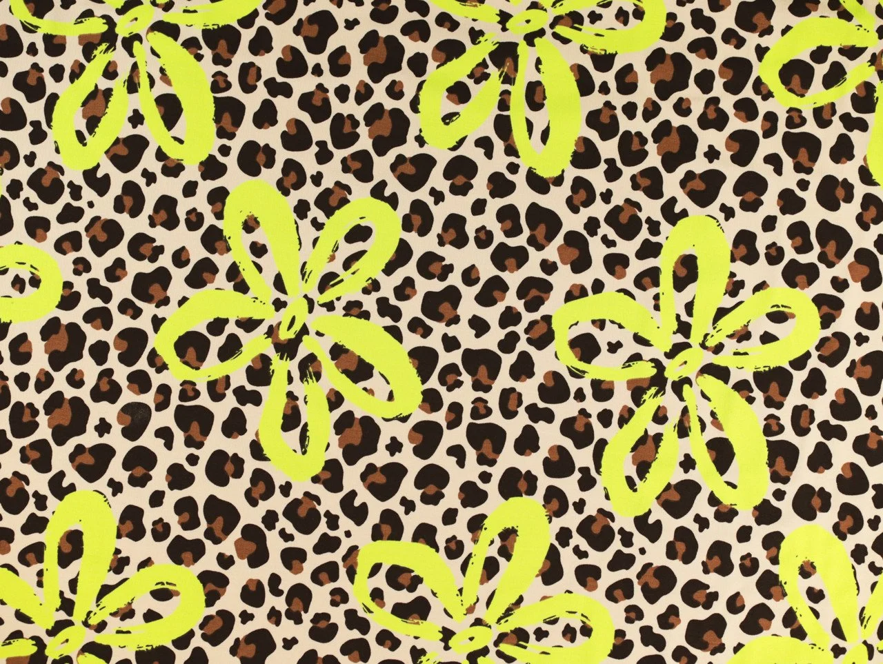 🌼 Flower Power – Neon Bloom French Terry