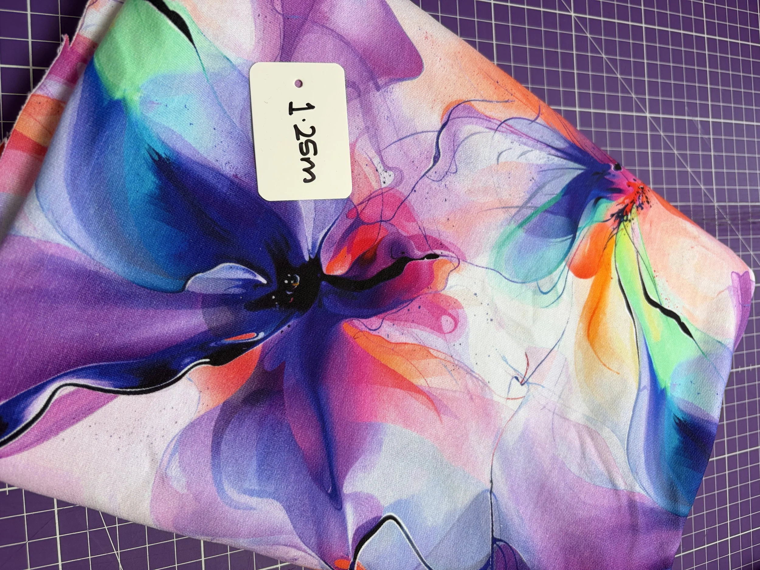 1.25m Electric Bloom French Terry
