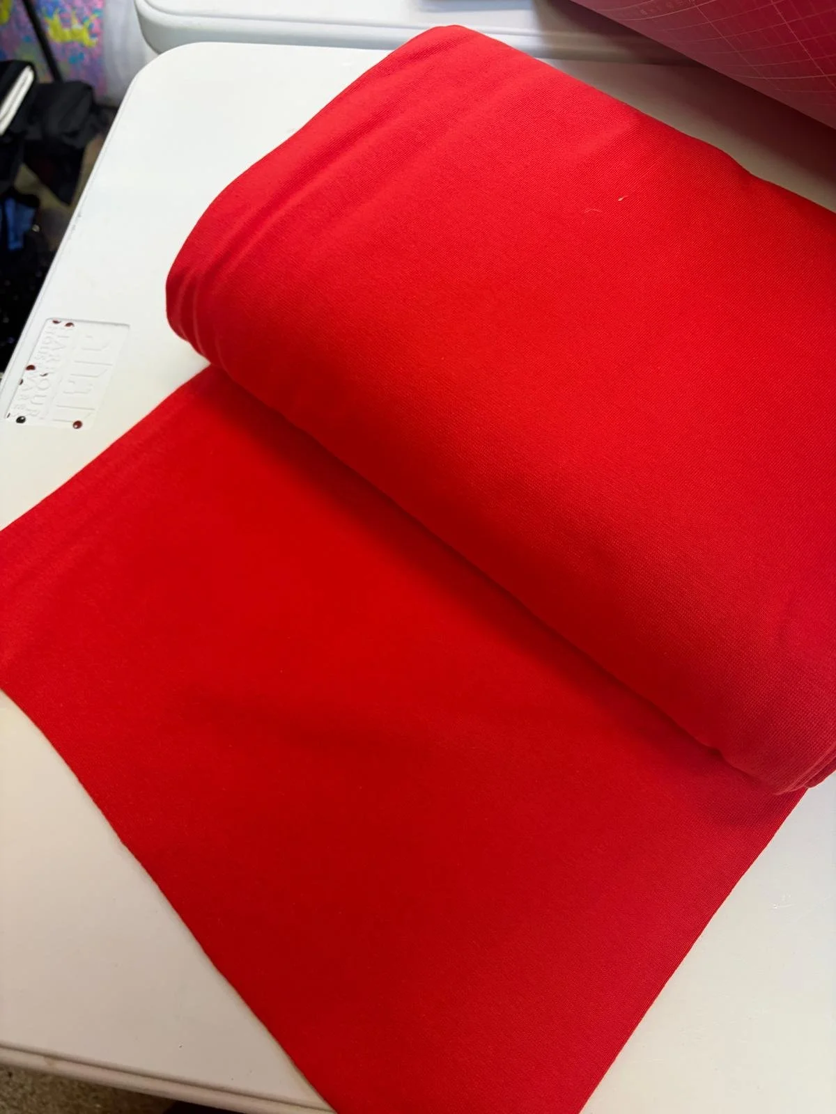 1/1 RIBBING - Tomato Red