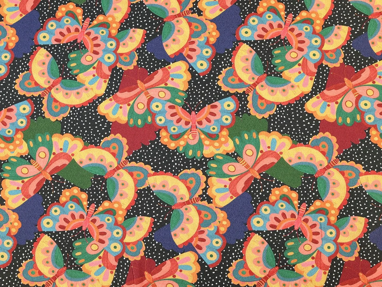 Fabric Godmother Papillon Denim - Black