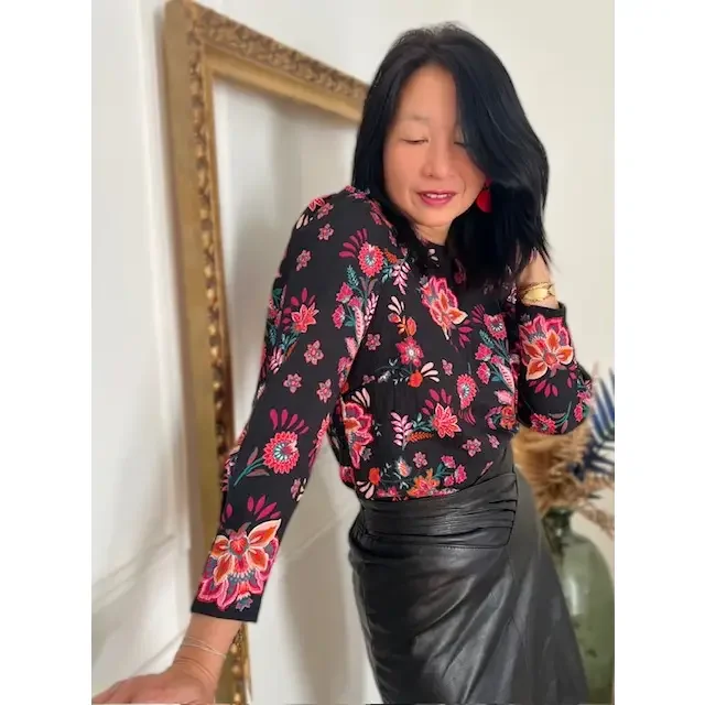 MY DRESS MADE - Slub viscose fabric KALYA - Printed in France