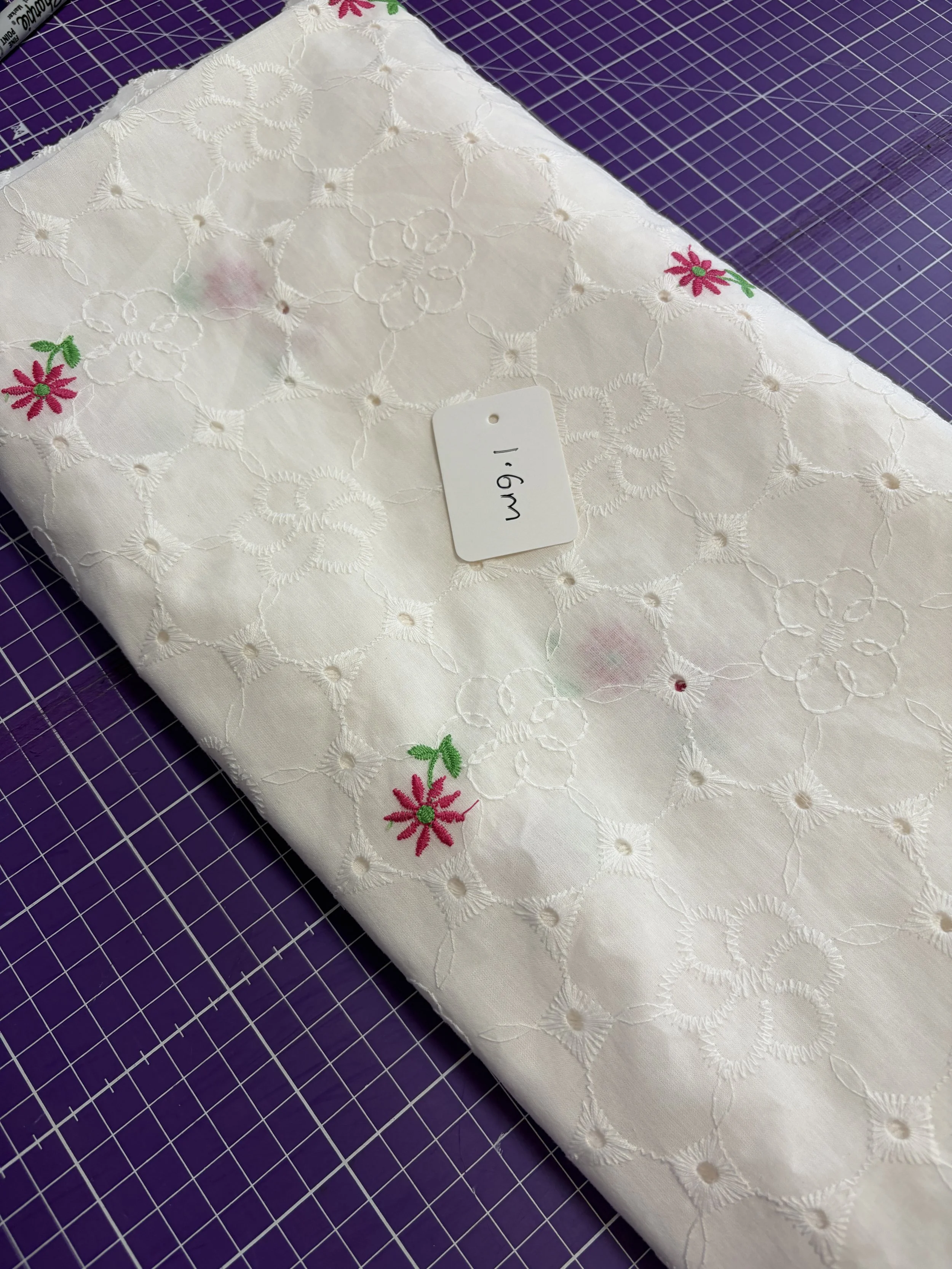 1.06m Floral Whisper Anglaise – Embroidered Cotton Anglaise