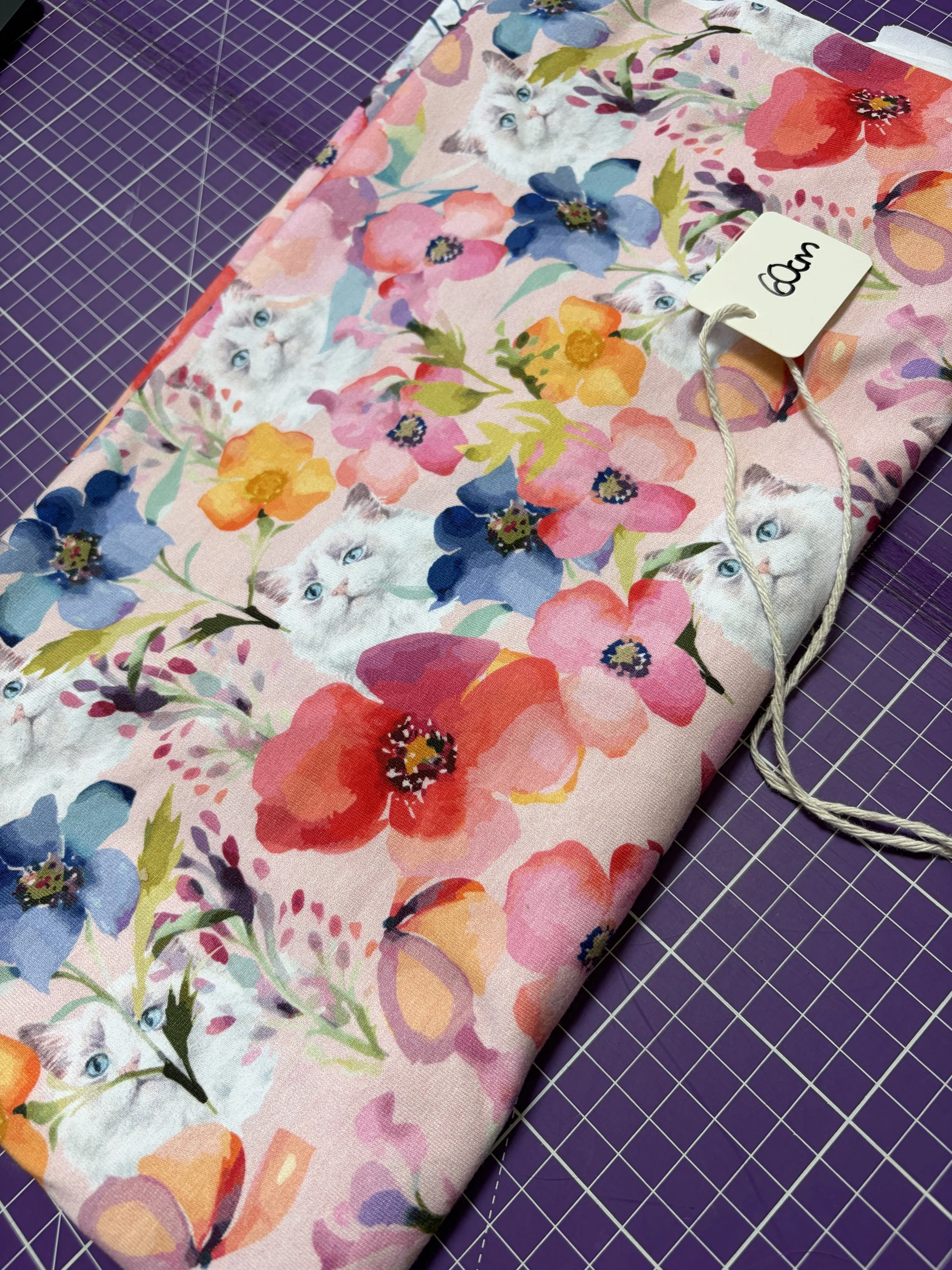 60cm Stoff Kitten Fabric