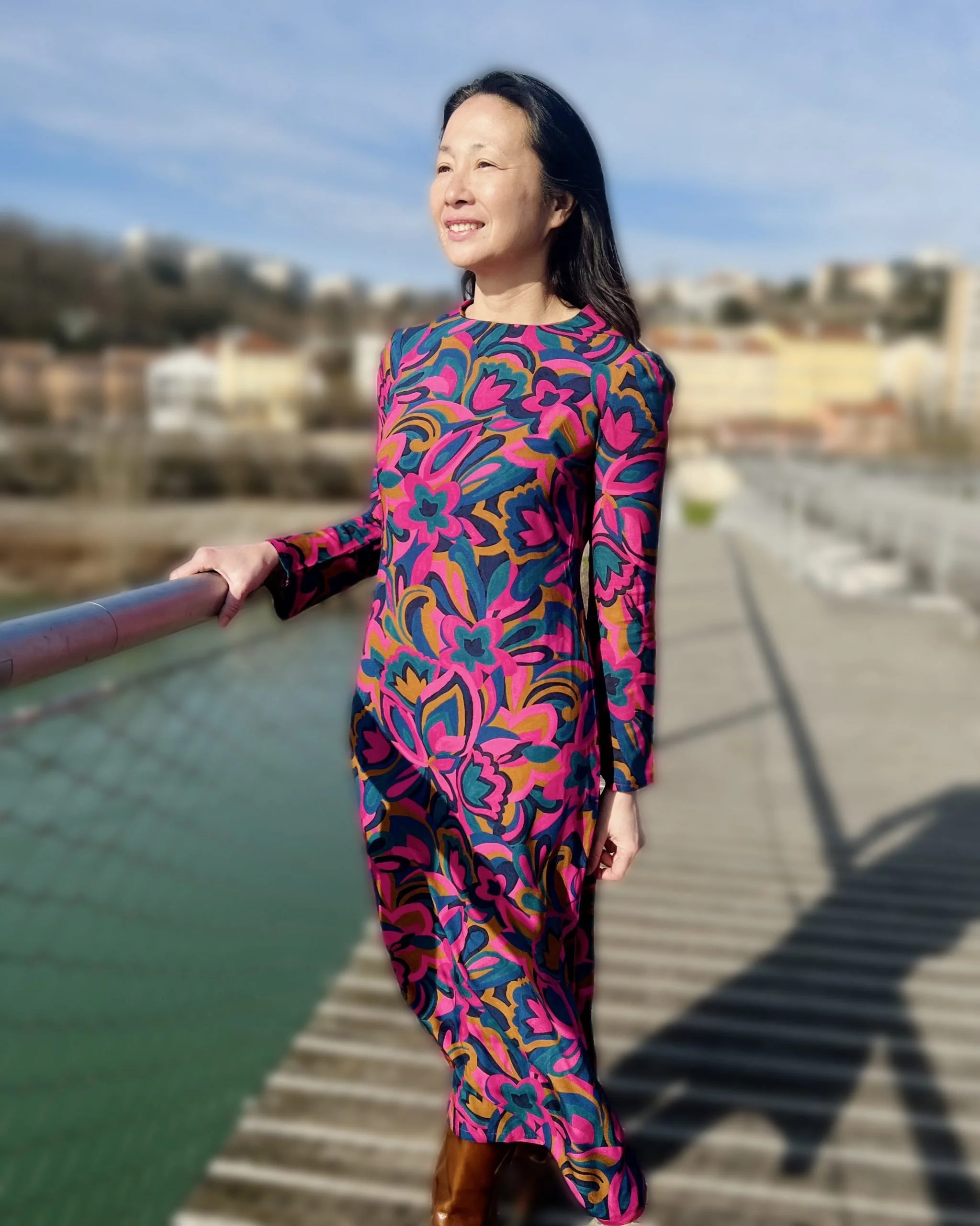 MY DRESS MADE -Divine Viscose Crepe Fabric - Printed in France