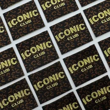 L’Étiquette Home Couture - Woven Sew-on Label Lurex: Iconic Club Leo