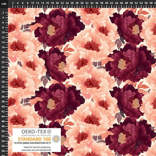 Peony for Your Thoughts - Stof of Denmark Avalana Cotton Jersey