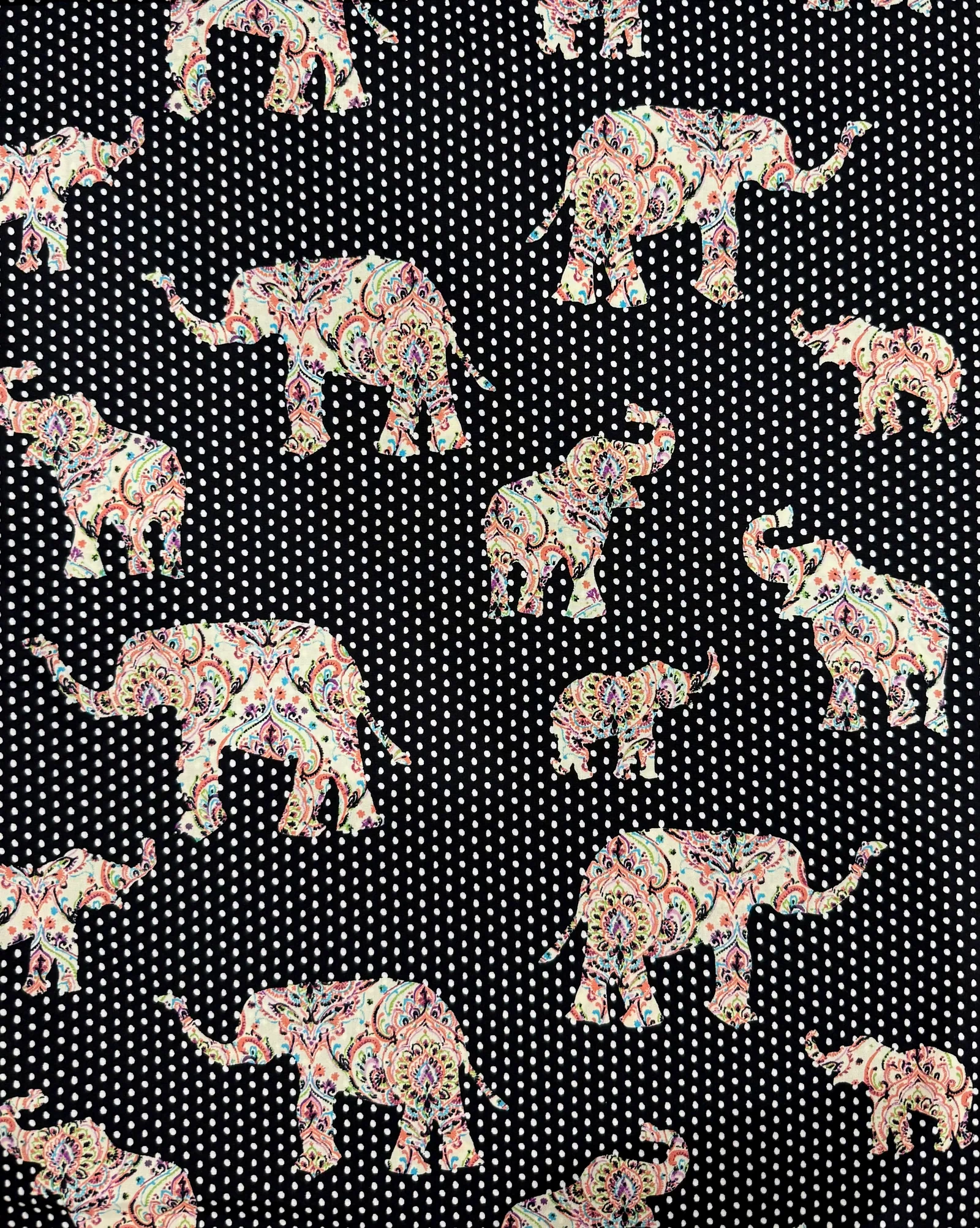 Nellie the Elephant Cotton Poplin Deadstock