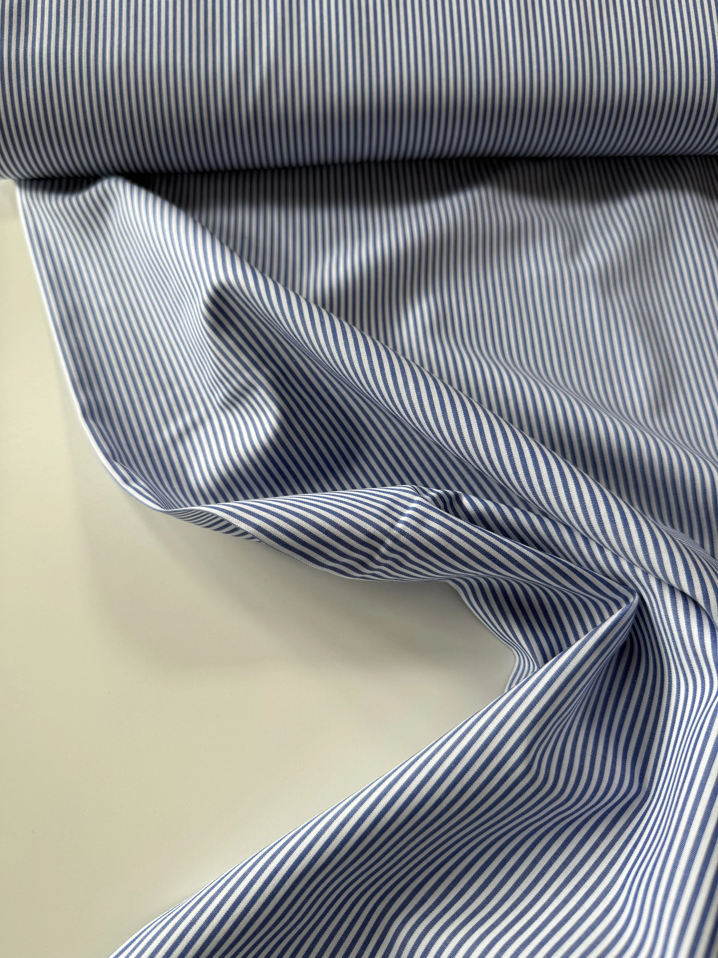 Bold Lines Ahead Ex-Designer Deadstock 100% Cotton Shirting