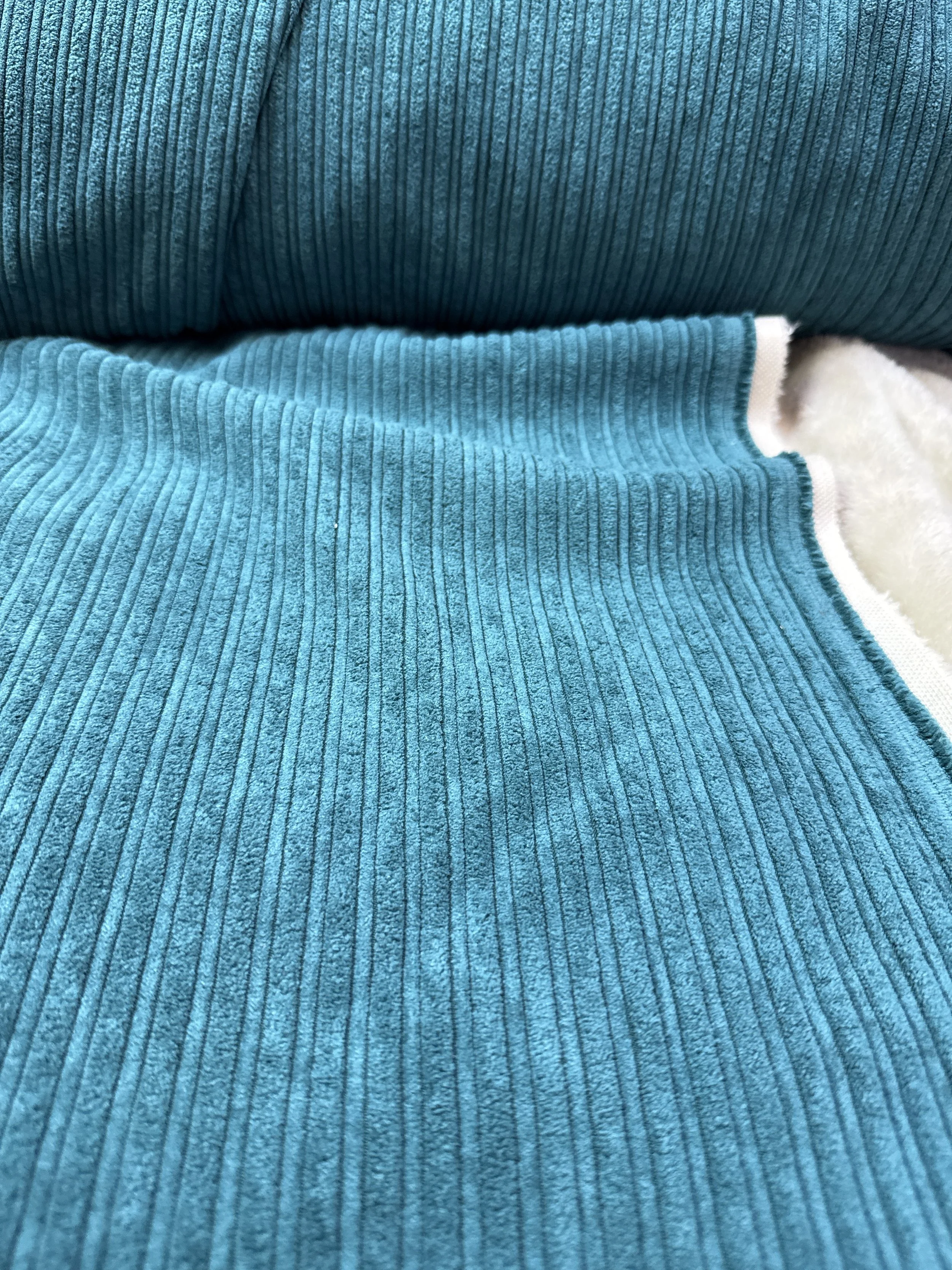 Cordzilla – Faux Fur Backed Corduroy - Green