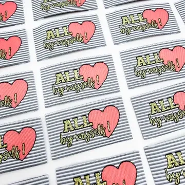 L’Étiquette Home Couture - Woven Label to sew: ALL BY MYSELF