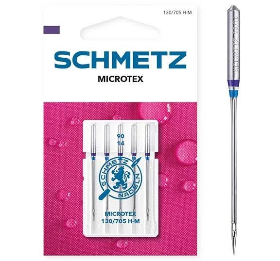 Schmetz Sewing Machine Needles Microtex Size 90/14 Pack of 5
