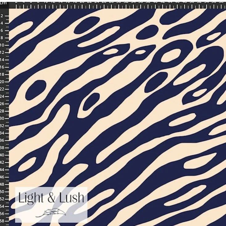 Wild Indigo Viscose Twill - Light & Lush