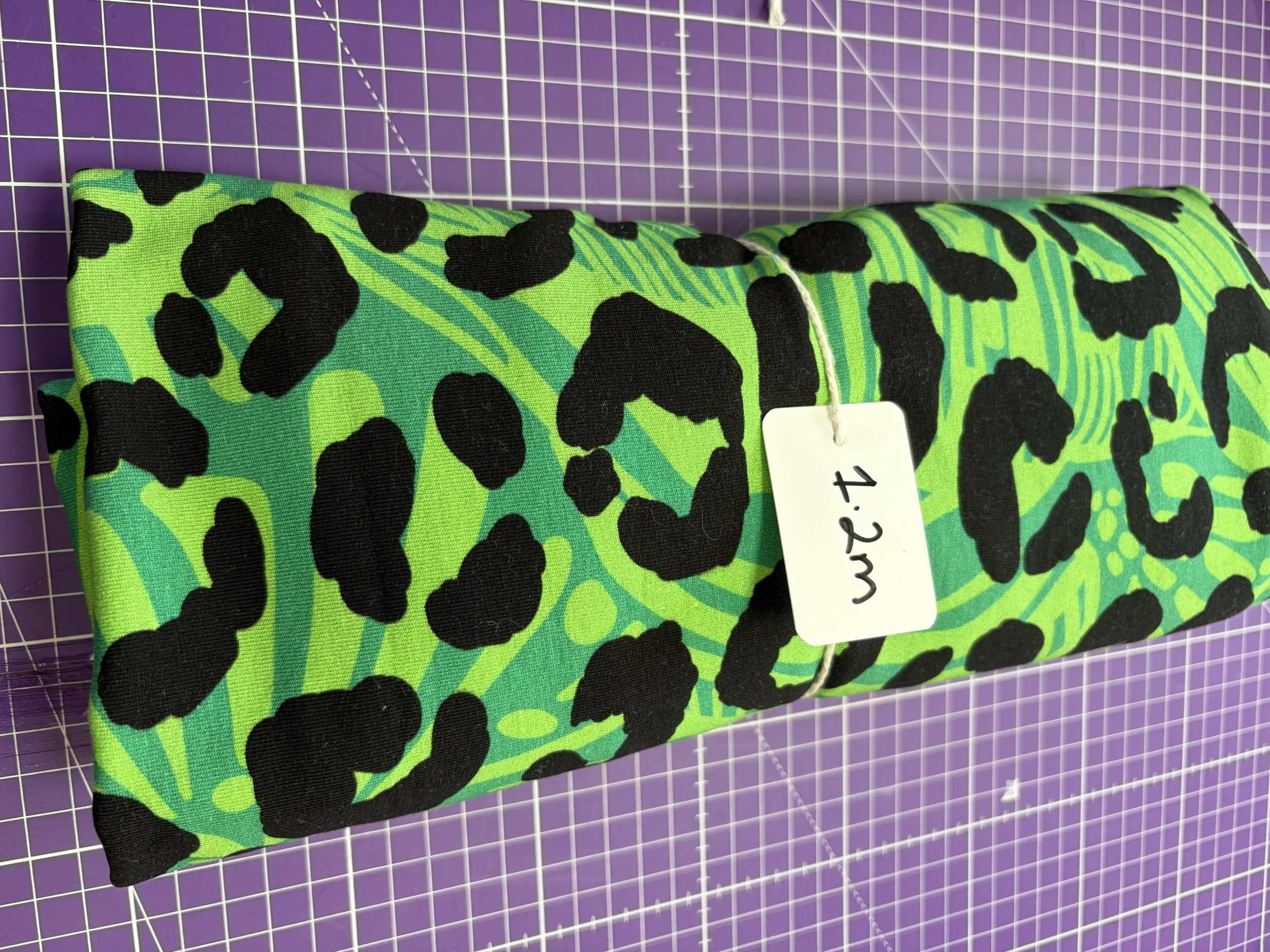 Leopards veil French Terry - Green