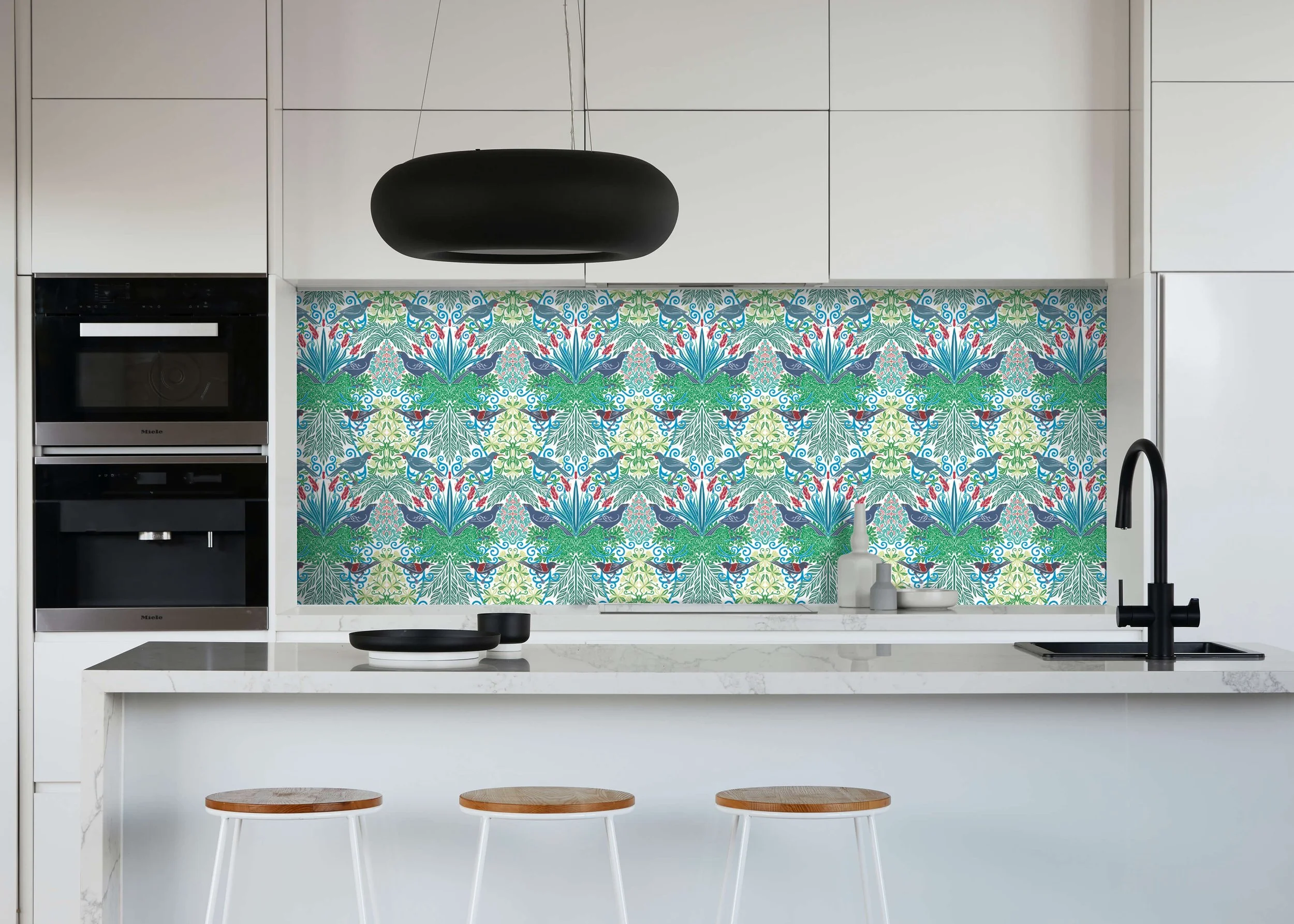 Wattle Bird Garden - Green