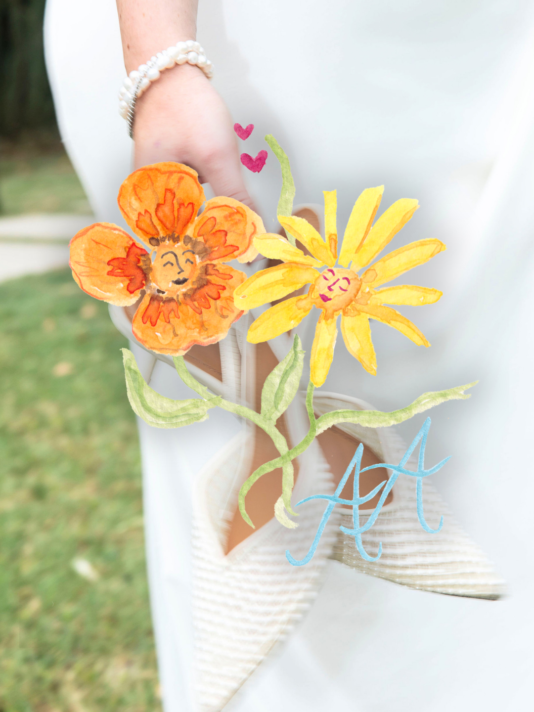 Couple's logo flowers