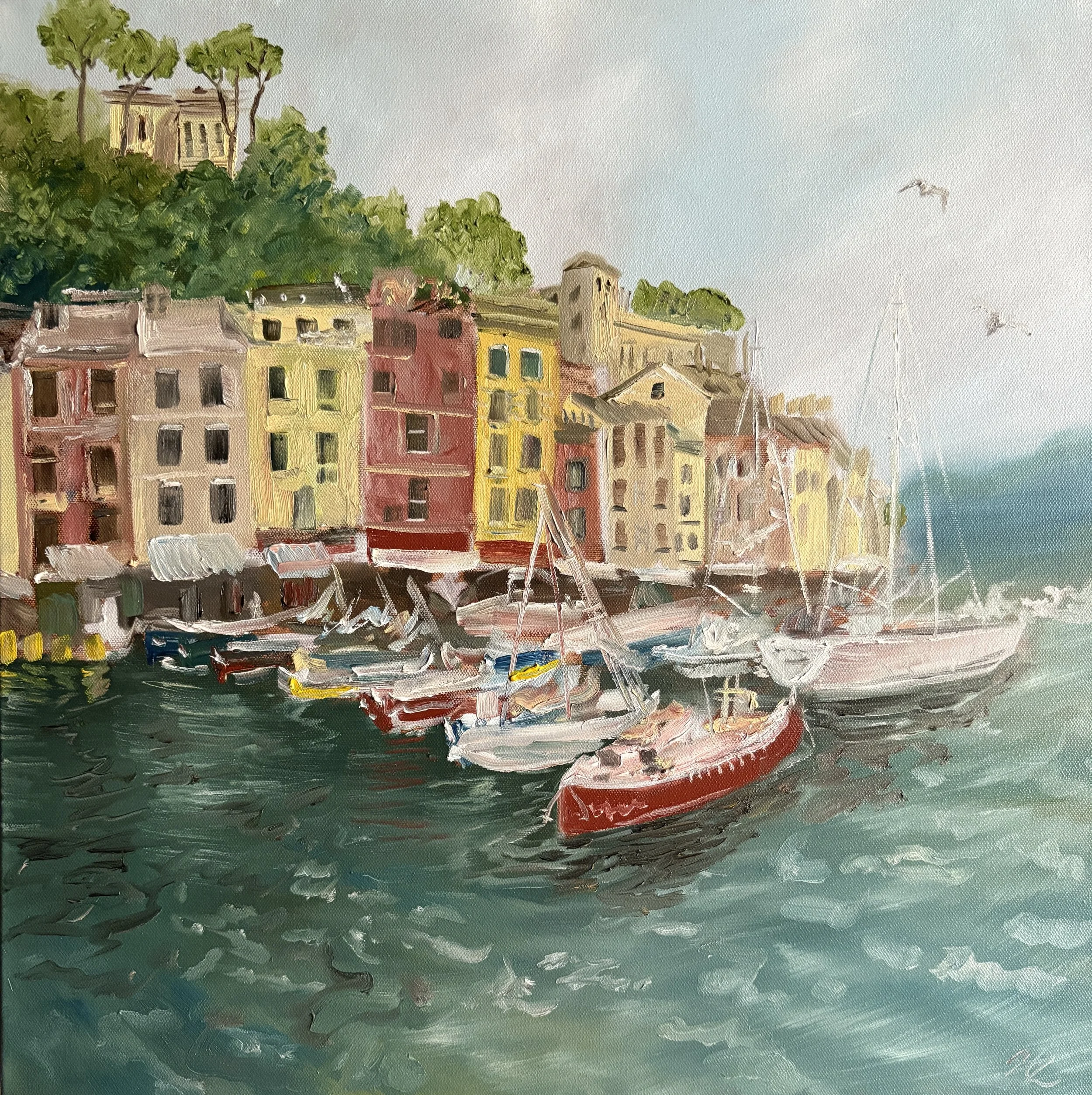 "Portofino " 20x20 in