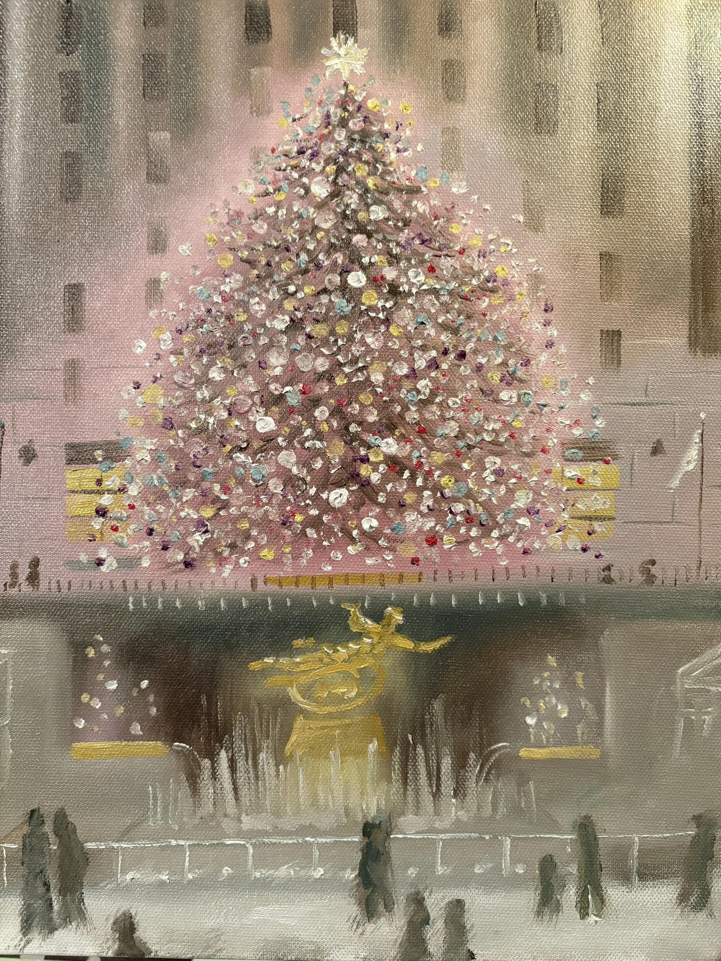 "Rockefeller Tree" 11x14 in