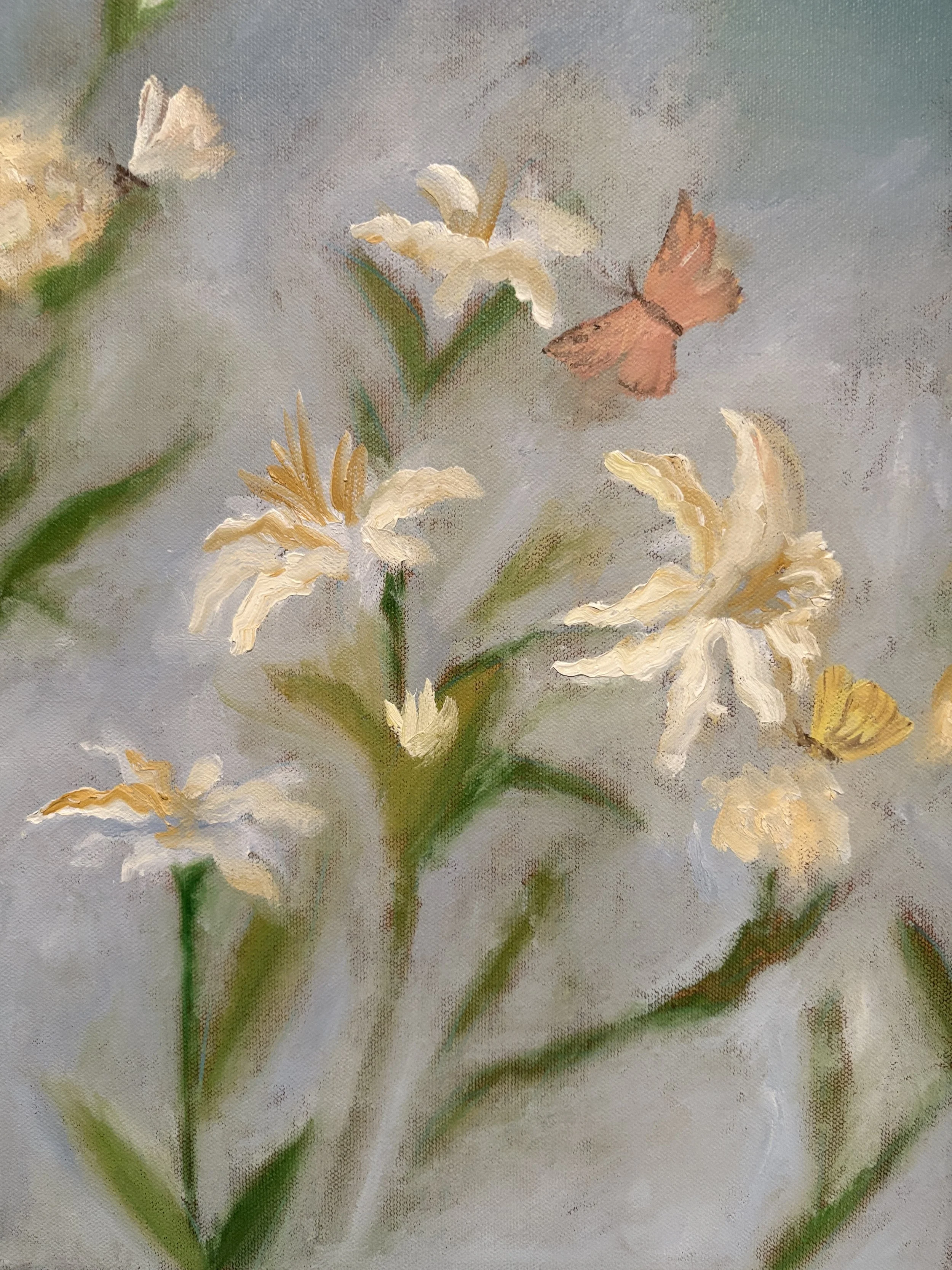 "Blue Bloom" 12x16 in