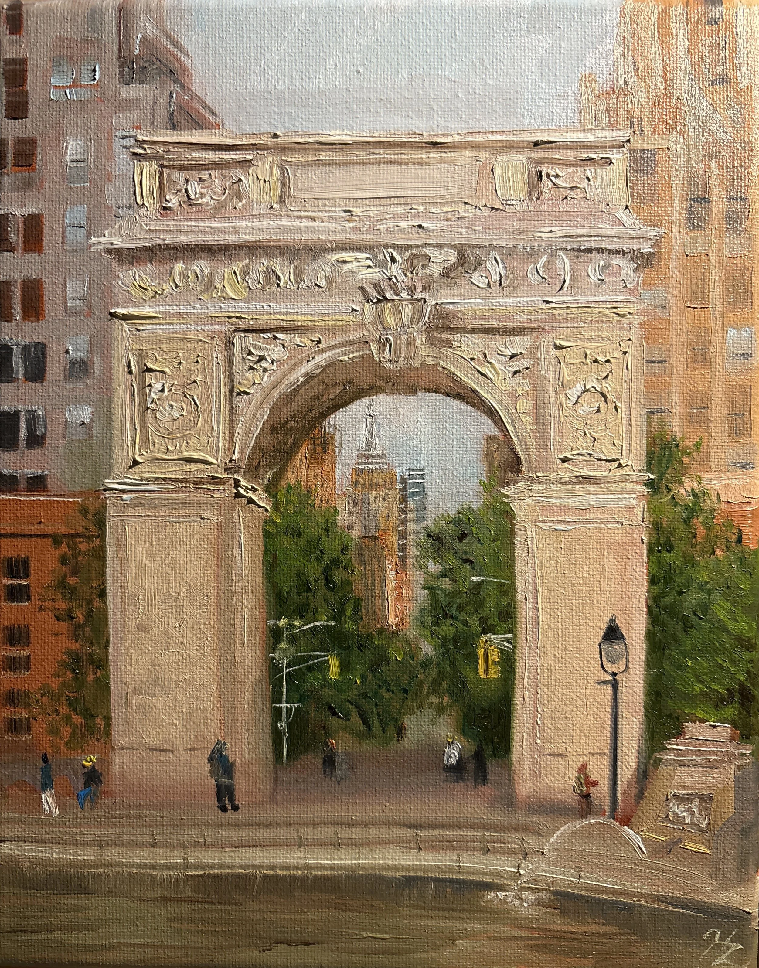 "Washington Square Park" 8x10in
