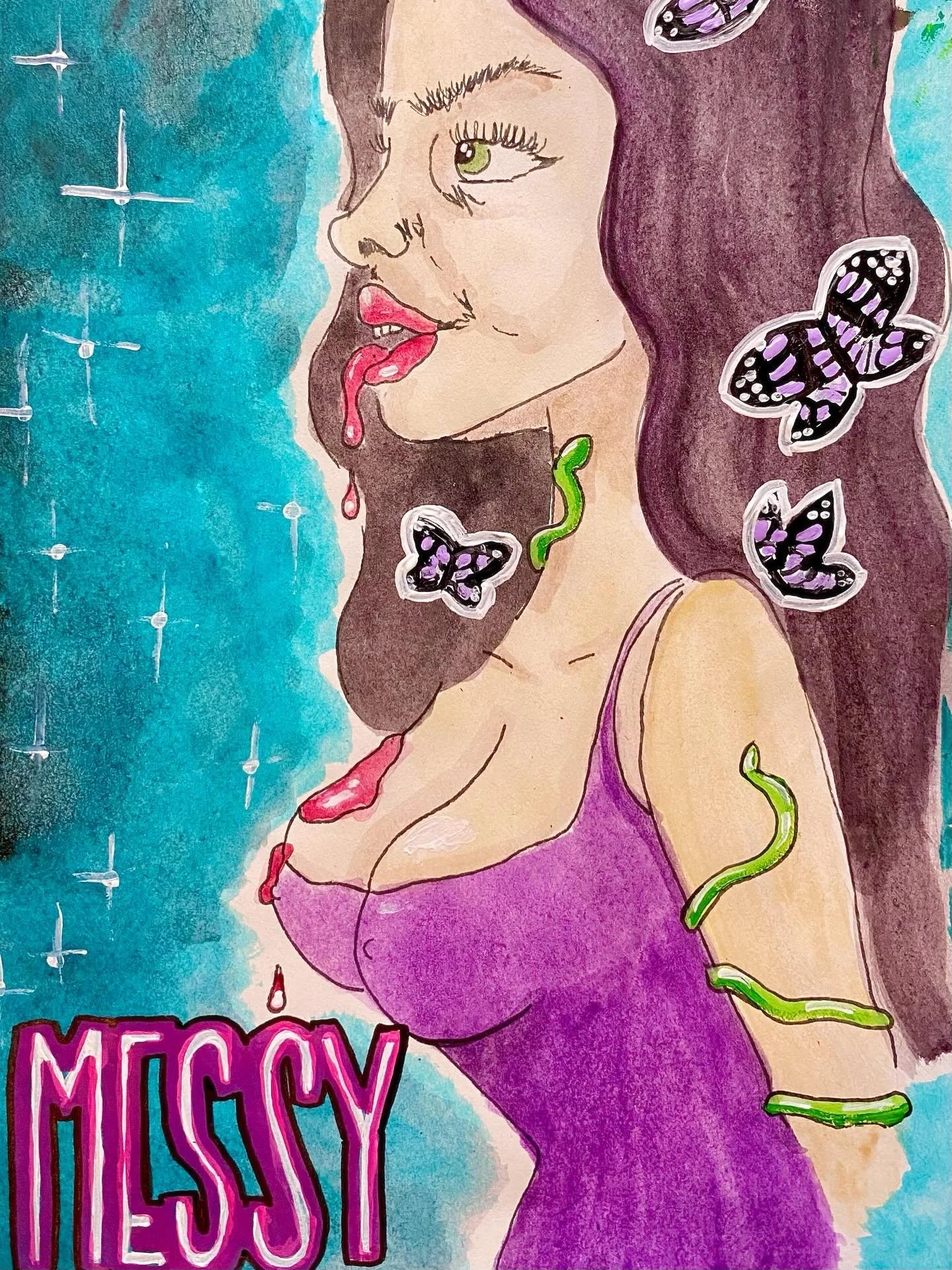 Journal painting 💜🦋