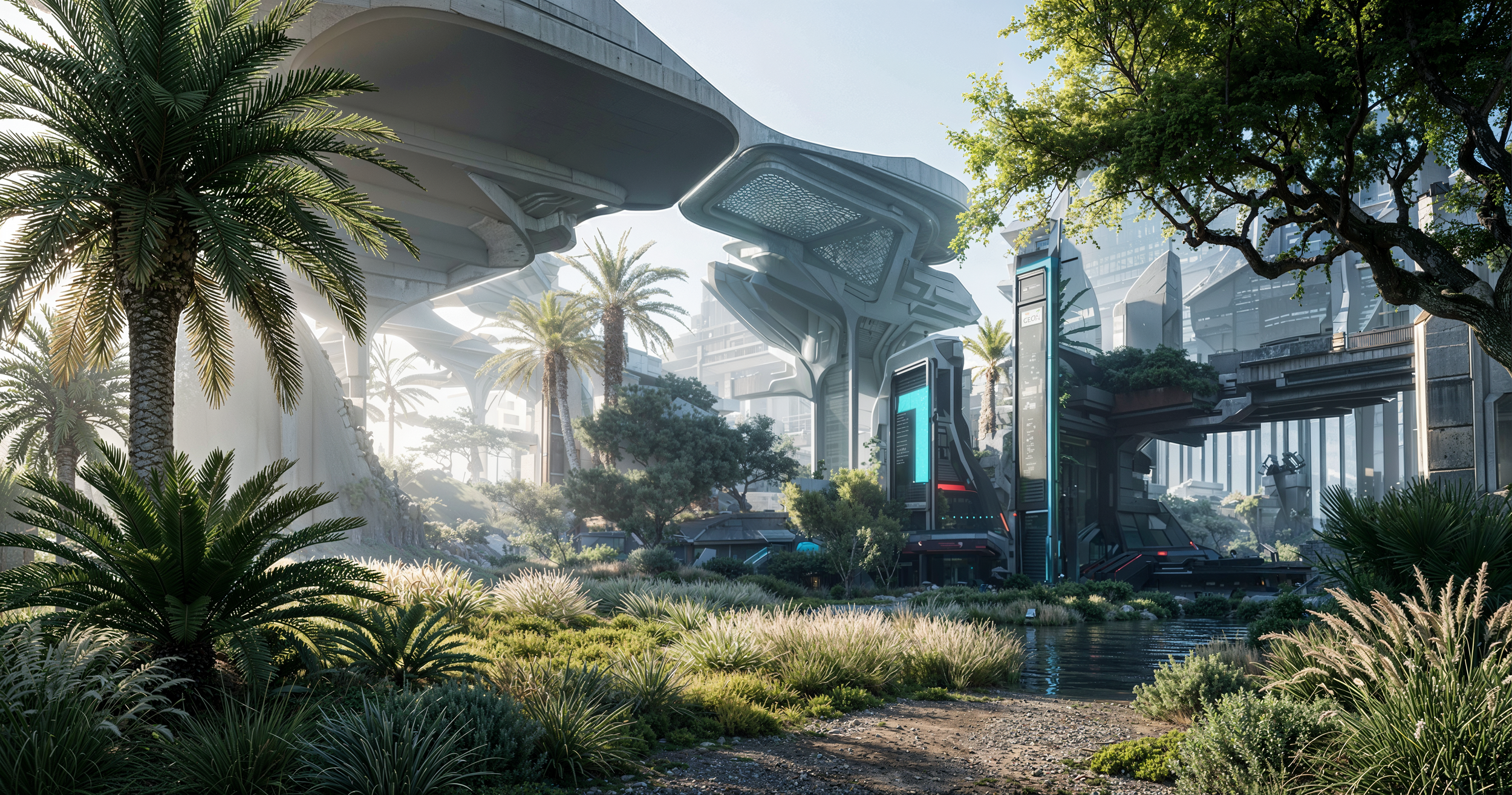 Futuristic Urban Oasis