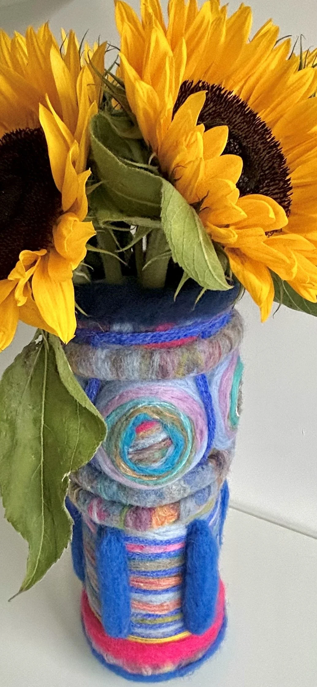 Blue Owl Vase