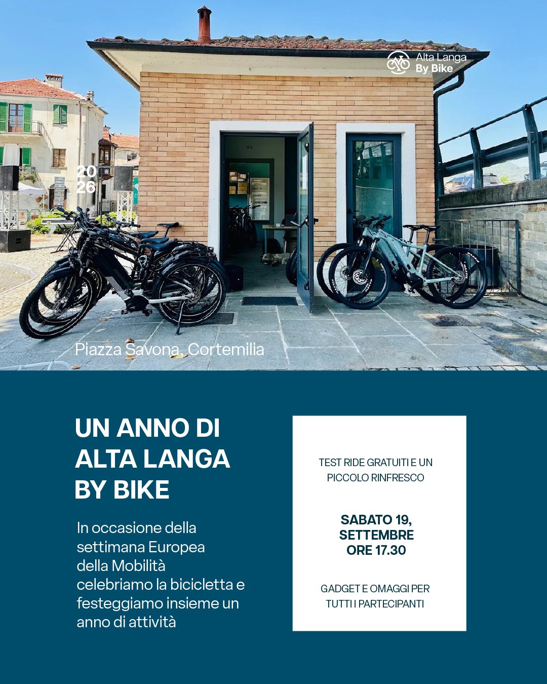 Alta Langa By Bike compie un anno! 

Un anno di pedalate, incontri, nuove persone e tanti chilometri percorsi insieme alla scoperta dell&rsquo;Alta Langa.

In occasione della Settimana Europea della Mobilit&agrave; vogliamo festeggiare questo primo t