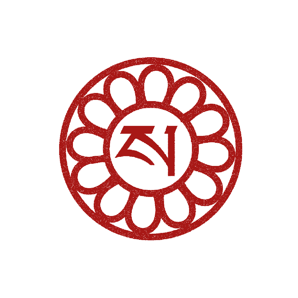 Red circular logo with a stylized leaf border and a central letter 'K' and '1' on a black background.