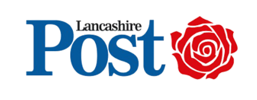 The word 'Post' in large blue letters with a red rose graphic to the right.