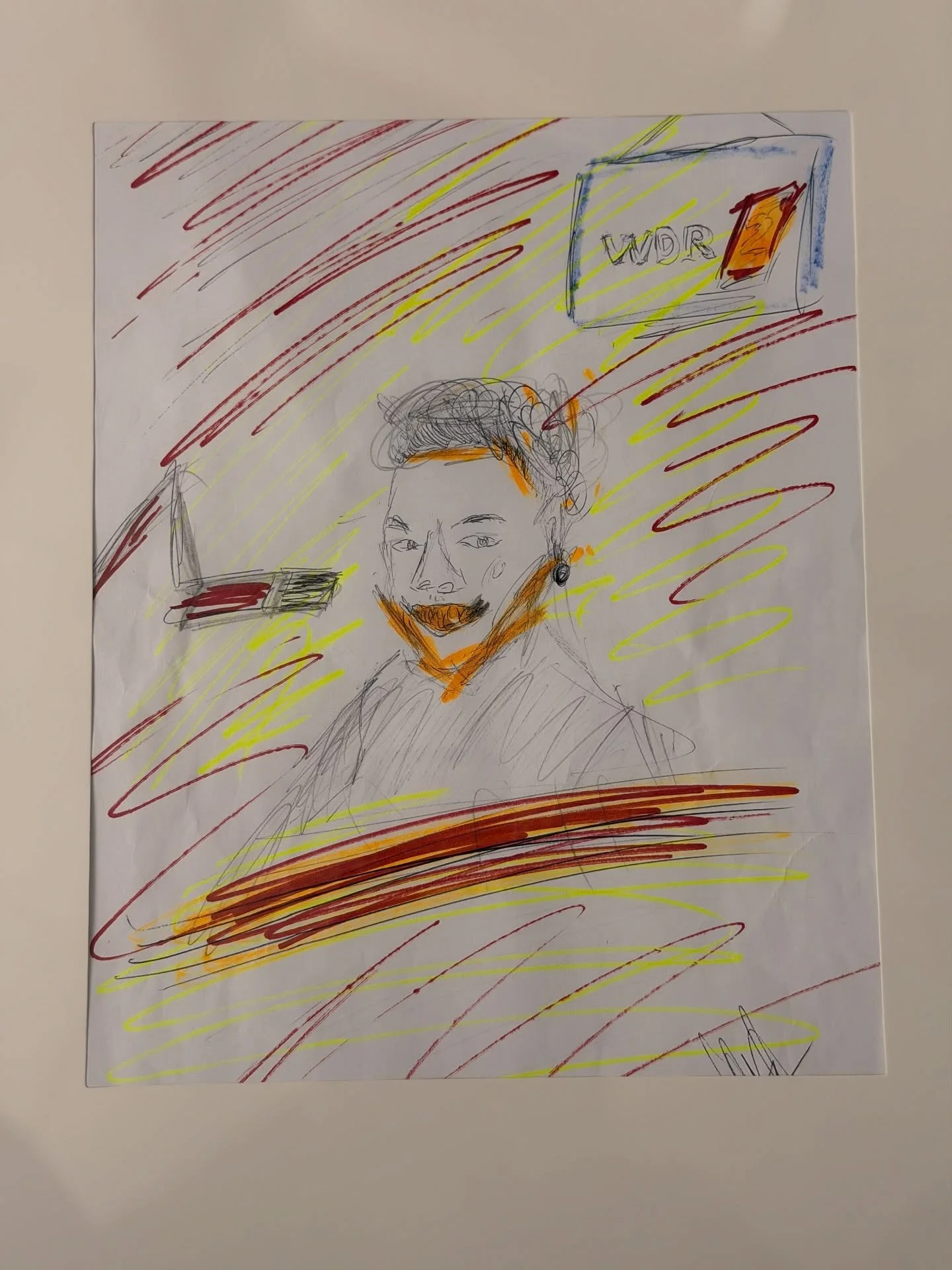 So. Mit Rahmen sieht&rsquo;s gleich nach Kunst aus. Bild ist fertig. Nicht ganz Klimt mit &bdquo;Bildnis Elisabeth Lederer&ldquo;- daf&uuml;r ein Andresen mit &bdquo;Bildnis Conny Raupold&ldquo; (oder so &auml;hnlich). Ihr wolltet, dass wir das verst