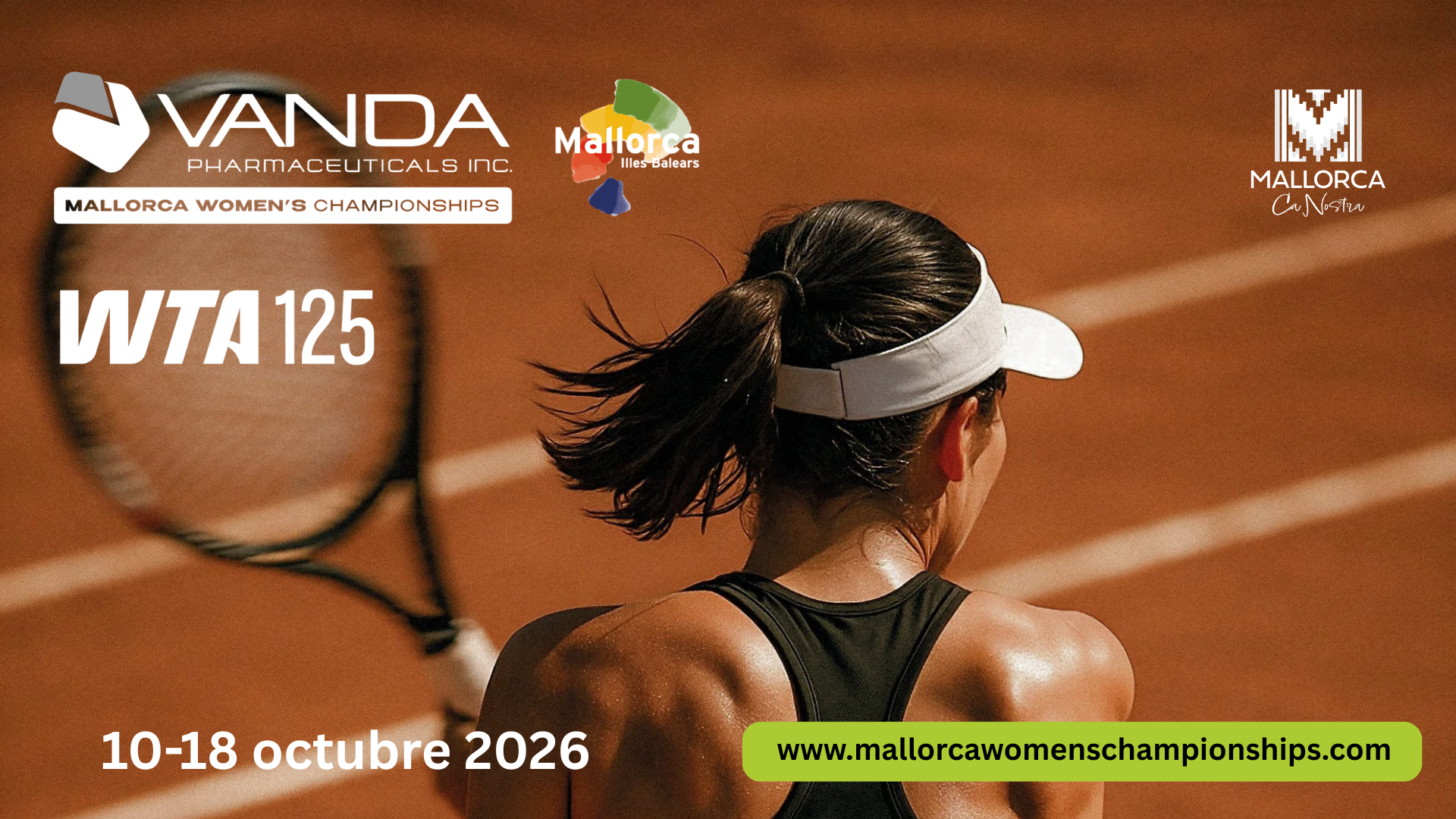Calvià vuelve a citarse con el futuro del tenis femenino: el Vanda Pharmaceuticals Mallorca Women's Championships regresa del 10 al 18 de octubre