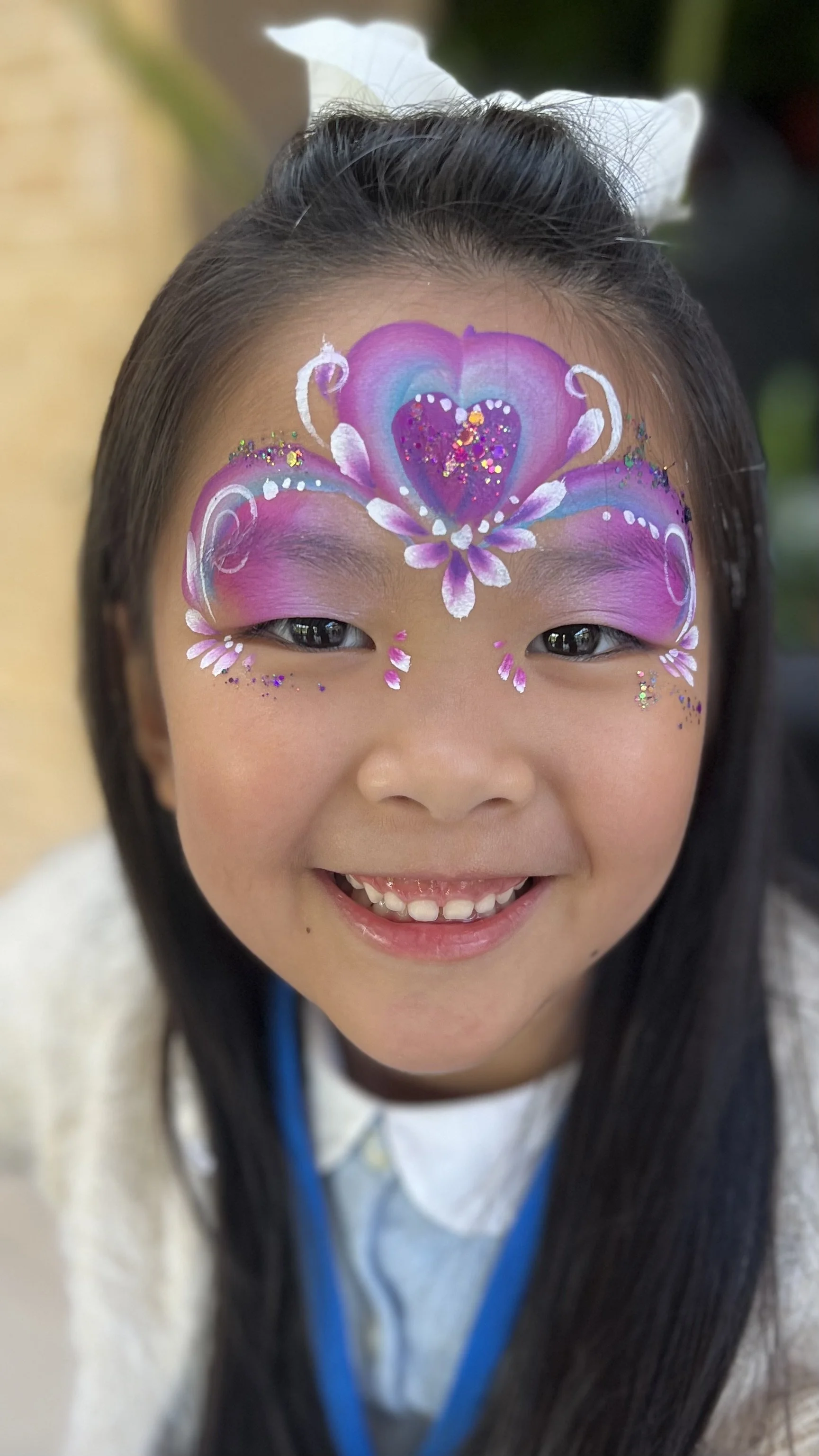 Girl with pretty heart crown