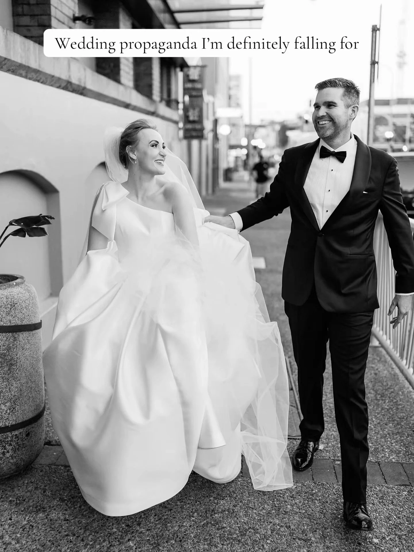 Planning my winter 2023 wedding was all about simplicity and sophistication. Here&rsquo;s the wedding propaganda I said I do to 🤍 Tag a 2025/2026 bride in the comments x

📸 @toddhuntermcgaw 

#propaganda #propagandaimnotfallingfor #propagandaimfall