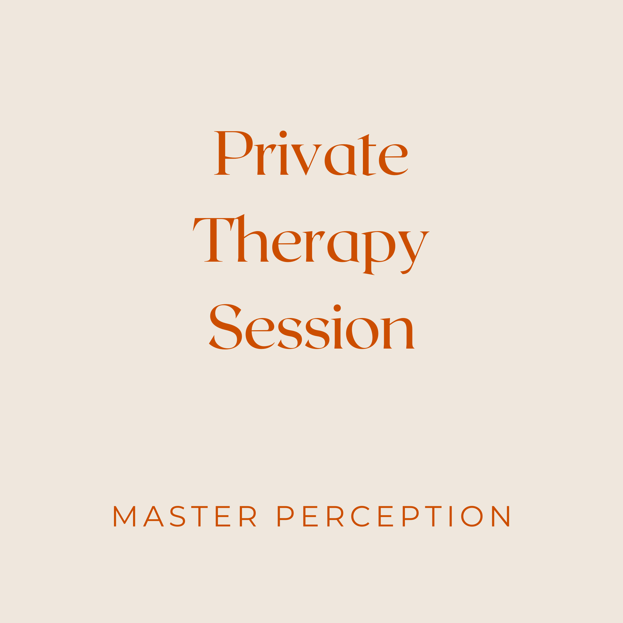 Private Therapy Session