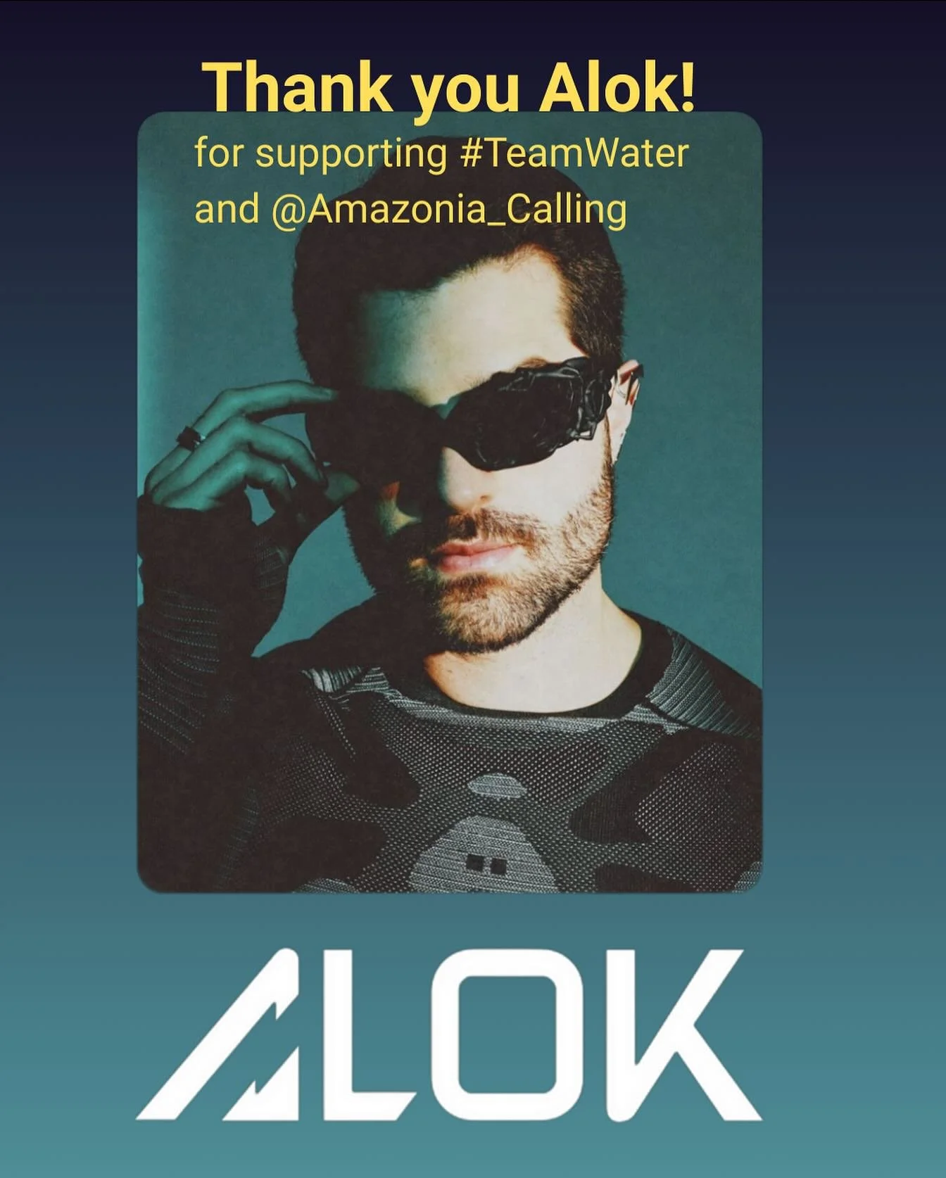 Thank you Alok! @alok  The Amazon is the beating heart of our planet. Its forests create &ldquo;flying rivers&rdquo; &mdash; invisible streams of fresh water that sustain life across the globe.

But mining, oil drilling, and logging are destroying th