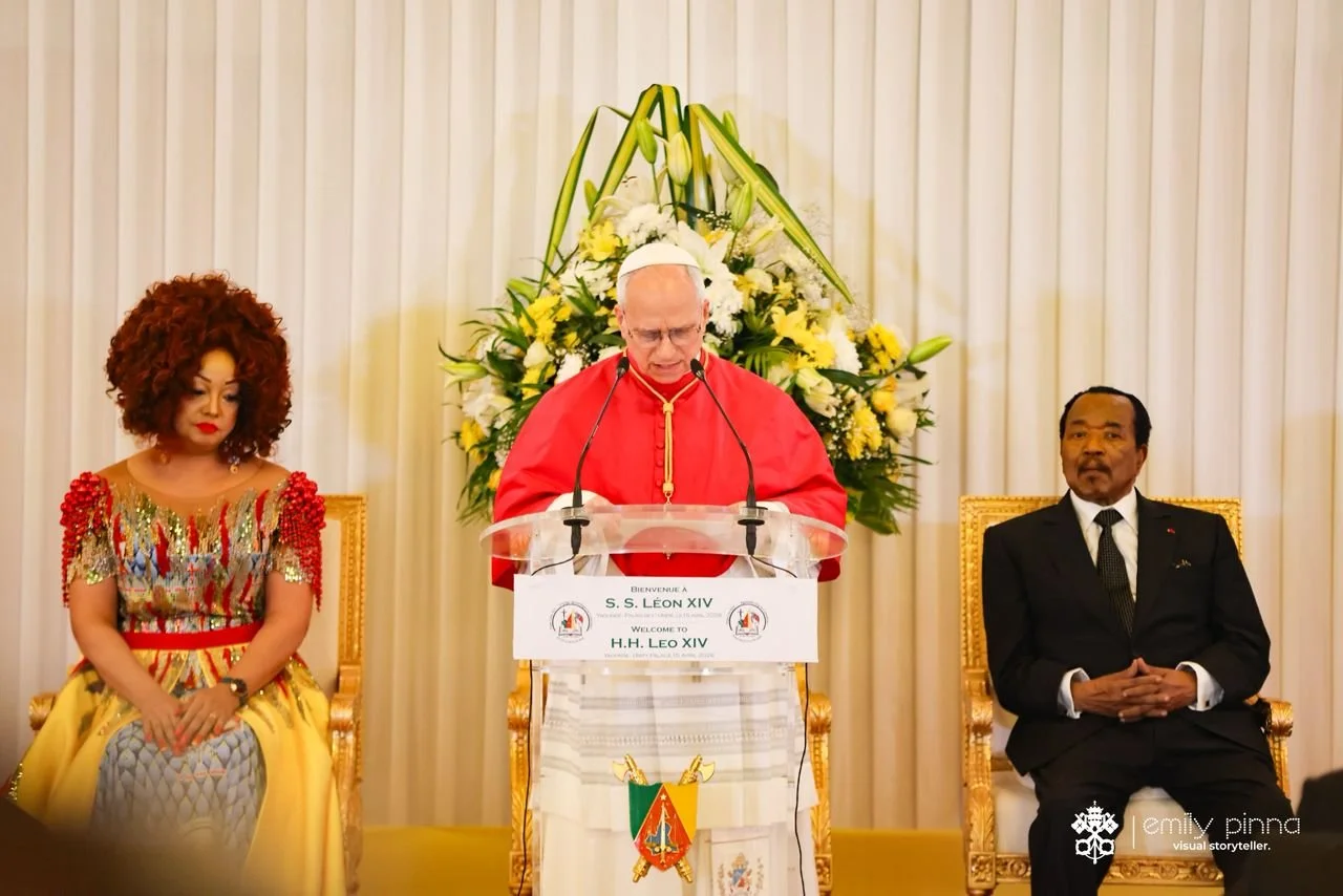 Discours de Sa Sainteté le Pape Léon XIV aux Autorités, aux Représentants de la société civile et au Corps Diplomatique, Palais Présidentiel le 15 avril 2026
