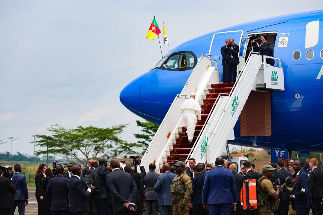 Pope Leo bids farewell to Cameroon