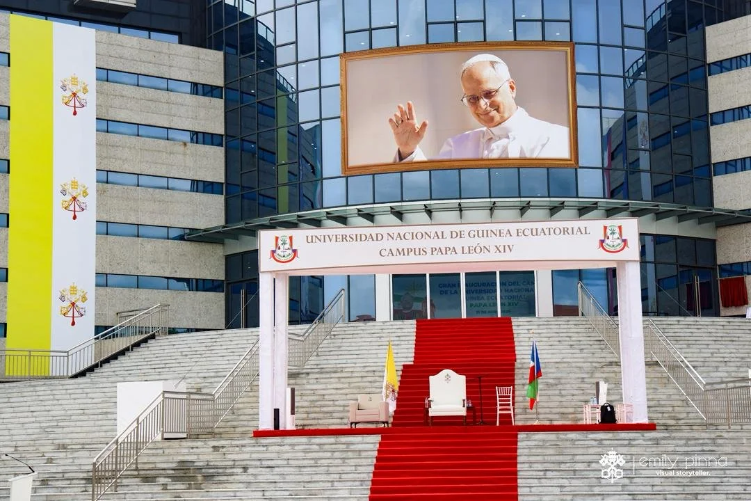 Pope Leo presided over the inauguration of the León XIV campus of the National University, delivering a speech to the academic community