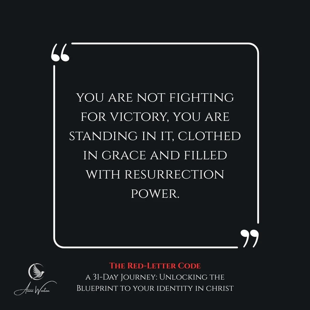 He clothed you in power&hellip; ⚔️
.
.
.
The pressure to prove yourself is real.
The urge to fight, fix, and figure it all out?
Exhausting. 😮&zwj;💨

But here&rsquo;s the truth:
💬 &ldquo;You are not fighting for victory, you are standing in it, clo